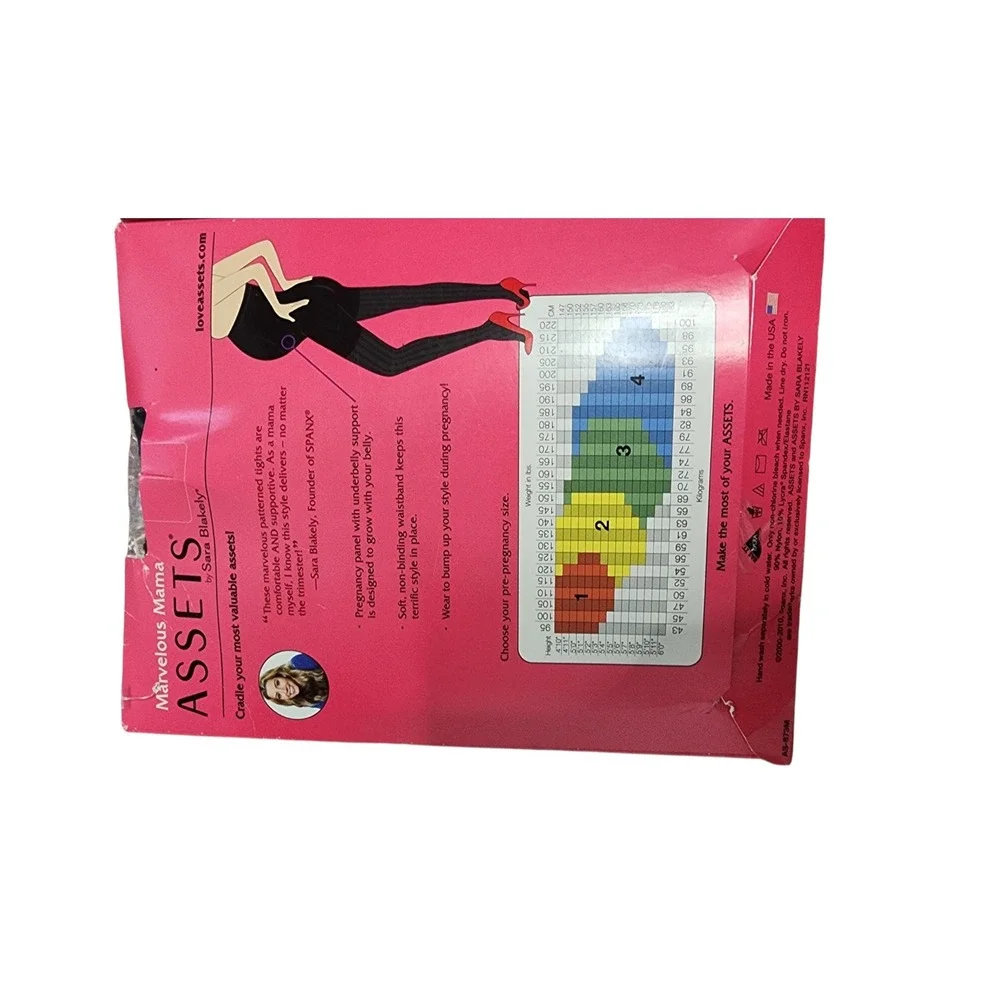 Assets Maternity Tights LOT‎ Women Size 3 & 4 Black  New